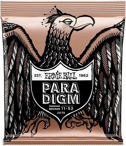 Ernie Ball 2078 Paradigm (11-52) Комплект струн для акустической гитары.