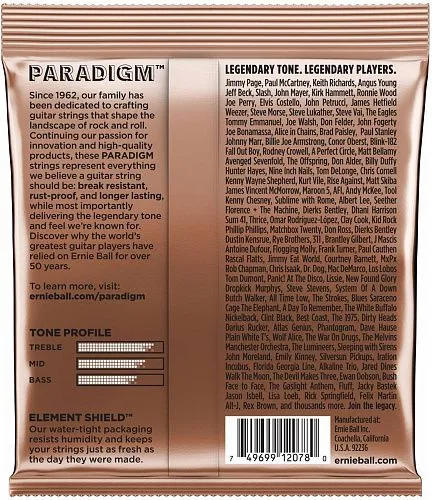 Ernie Ball 2078 Paradigm (11-52) Комплект струн для акустической гитары.
