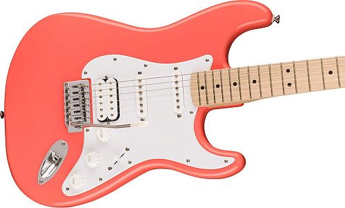 Fender Squier Sonic Stratocaster HSS MN Tahitian Coral Электрогитара.